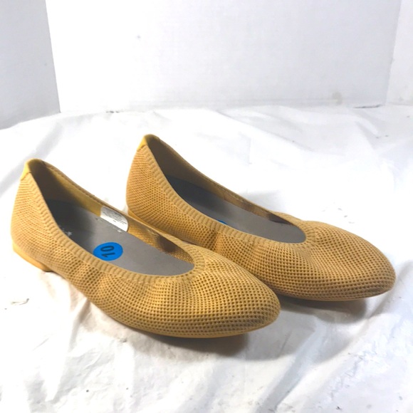 Women's Allbirds Tree Breezer Tan Knit Sustainable Ballet Flats - Picture 1 of 7